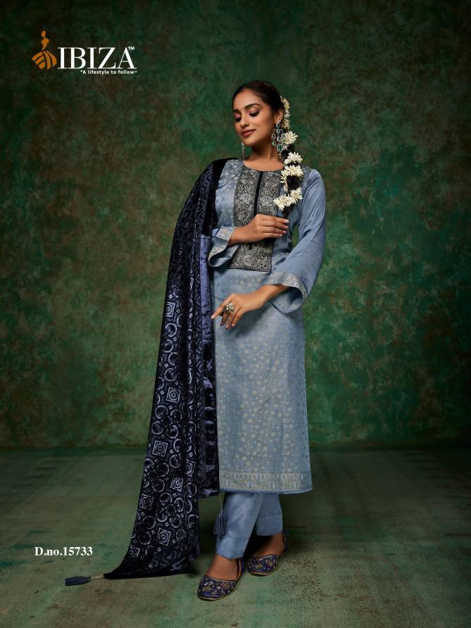 Pinara By Ibiza Morrocco Silk Jacquard Digital Printed Salwar Suits Exporters In India